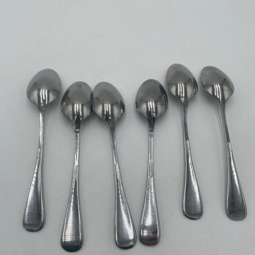 Oneida BAGUETTE Glossy Set of 6 Spoons 6.5